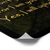 Jesaja 41:10 Christelijk Bijbelvers Poster (Hoek)