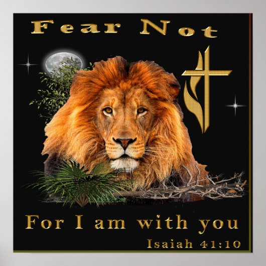 Jesaja 41:10 Christelijke posters (Voorkant)