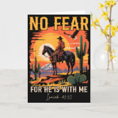 Jesaja 41_10 Cowboy Bijbelvers christelijke wester Kaart (Gele Bloem)