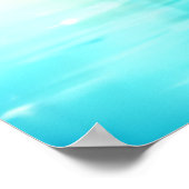 Jesaja 41:10 Ik ben met u Bijbel Vers Blauw Poster (Hoek)