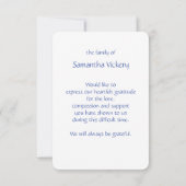 Jesaja 41:10 Schrift begrafenis Bedankt Aangepast (Achterkant)