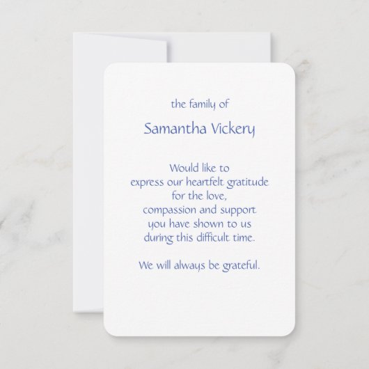 Jesaja 41:10 Schrift begrafenis Bedankt Aangepast (Achterkant)