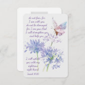 Jesaja 41:10 Schrift begrafenis Bedankt Custom (Voorkant / Achterkant)