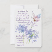 Jesaja 41:10 Schrift begrafenis Bedankt Custom (Voorkant)