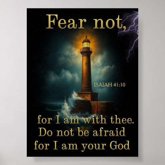 JESAJA 41:10 Schrift Poster (Voorkant)