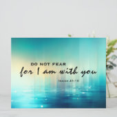 Jesaja 41:10 Vrees geen Bijbelse Vlakke Kaart (Staand voorkant)