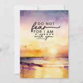 Jesaja 41:10 Vrees niet Ik ben met u Bijbel Flat Kaart (Voorkant)