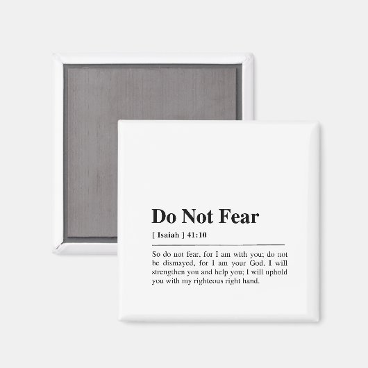 Jesaja 41:10 Vrees niet Magneet (Voorkant / Achterkant)