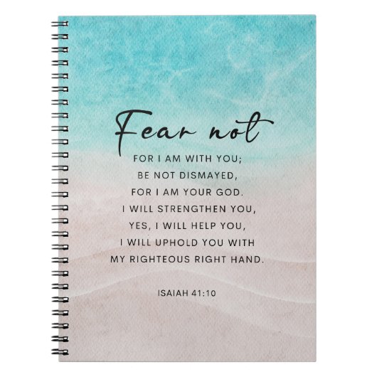 Jesaja 41:10 Vrees niet Notitieboek (Voorkant)
