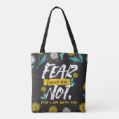 Jesaja 41:10 - Vrees niet voor het Inspirerend bij Tote Bag (Achterkant)