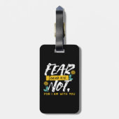 Jesaja 41:10 - Vrees niet voor Inspirerend Bijbelv Bagagelabel (Achterkant verticaal)