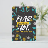 Jesaja 41:10 - Vrees niet voor Inspirerend Bijbelv Bedankkaart (Staand voorkant)