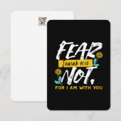 Jesaja 41:10 - Vrees niet voor Inspirerend Bijbelv Bedankkaart (Voorkant / Achterkant)