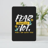 Jesaja 41:10 - Vrees niet voor Inspirerend Bijbelv Bedankkaart (Staand voorkant)