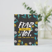 Jesaja 41:10 - Vrees niet voor Inspirerend Bijbelv Briefkaart (Staand voorkant)