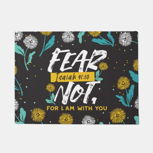 Jesaja 41:10 - Vrees niet voor Inspirerend Bijbelv Deurmat (Voorkant)