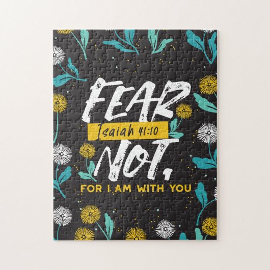 Jesaja 41:10 - Vrees niet voor Inspirerend Bijbelv Legpuzzel (Verticaal)