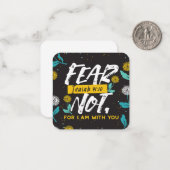 Jesaja 41:10 - Vrees niet voor Inspirerend Bijbelv Notitiekaartje (Voorkant / Achterkant in situ)