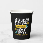 Jesaja 41:10 - Vrees niet voor Inspirerend Bijbelv Papieren Bekers (Achterkant)