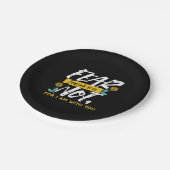 Jesaja 41:10 - Vrees niet voor Inspirerend Bijbelv Papieren Bordje (Gekanteld)