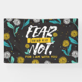 Jesaja 41:10 - Vrees niet voor Inspirerend Bijbelv Spandoek (Horizontaal)