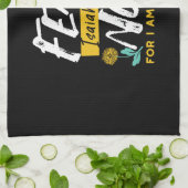 Jesaja 41:10 - Vrees niet voor Inspirerend Bijbelv Theedoek (Gevouwen)