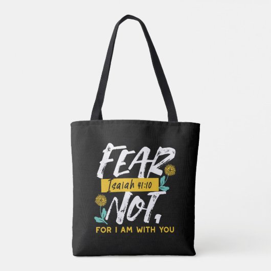 Jesaja 41:10 - Vrees niet voor Inspirerend Bijbelv Tote Bag (Achterkant)