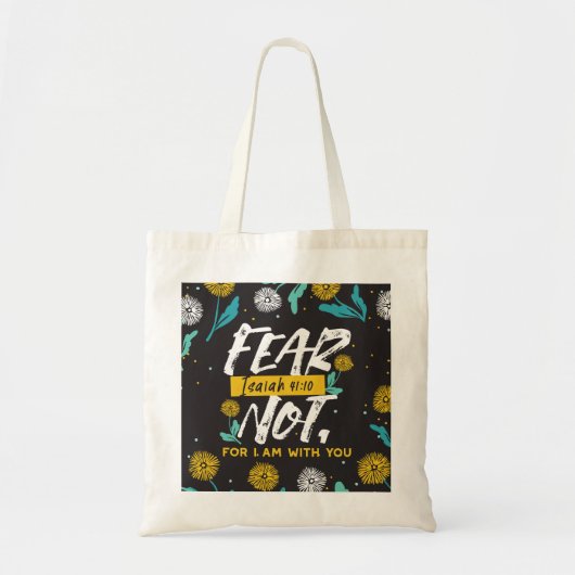 Jesaja 41:10 - Vrees niet voor Inspirerend Bijbelv Tote Bag (Voorkant)