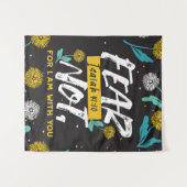 Jesaja 41:10 - Vrees niet voor Inspirerend Bijbelv Wandkleed (Voorkant (horizontaal))