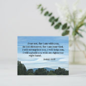 Jesaja 41:10 Vrees niet, want Ik ben met u, Briefkaart (Staand voorkant)