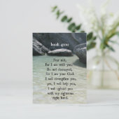 Jesaja 41:10 Vrees niet, want ik ben met u... Briefkaart (Staand voorkant)