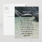 Jesaja 41:10 Vrees niet, want ik ben met u... Briefkaart (Voorkant / Achterkant)