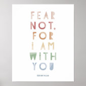 Jesaja 41:10 Vrees niet, want ik ben met u Poster (Voorkant)