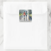 Jesaja 41:10 Vrees niet, want Ik ben met U Vierkante Sticker (Tas)