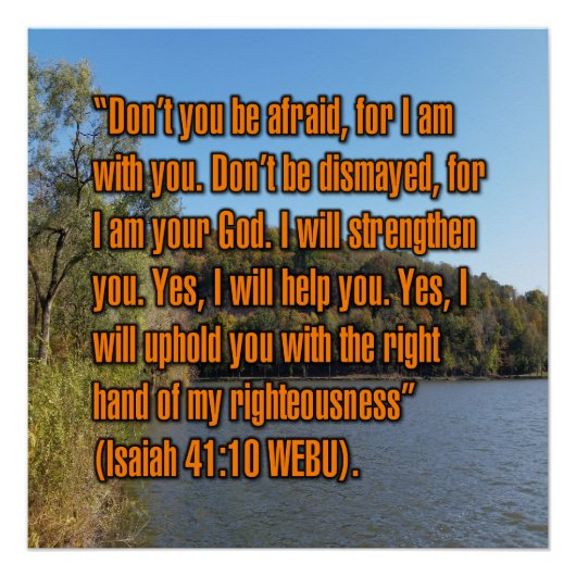 Jesaja 41:10 WEBU Perfect Poster (Voorkant)