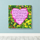 JESAJA 41:10 WILDBLOEM FOTOONTWERP CANVAS AFDRUK (Insitu (Houten vloer))