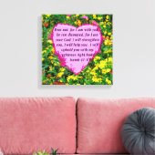 JESAJA 41:10 WILDBLOEM FOTOONTWERP CANVAS AFDRUK (Insitu (Woonkamer))