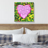 JESAJA 41:10 WILDBLOEM FOTOONTWERP CANVAS AFDRUK (Insitu (Slaapkamer))