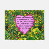 JESAJA 41:10 WILDBLOEM FOTOONTWERP DEURMAT (Voorkant)