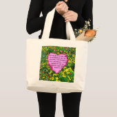 JESAJA 41:10 WILDBLOEM FOTOONTWERP GROTE TOTE BAG (Voorkant (product))