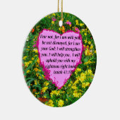 JESAJA 41:10 WILDBLOEM FOTOONTWERP KERAMISCH ORNAMENT (Rechts)