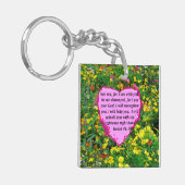 JESAJA 41:10 WILDBLOEM FOTOONTWERP SLEUTELHANGER (Voorkant Links)