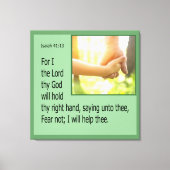Jesaja 41:13 canvas afdruk (Voorkant)