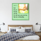 Jesaja 41:13 canvas afdruk (Insitu (Slaapkamer))