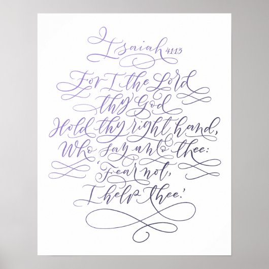 Jesaja 41:13 poster (Voorkant)