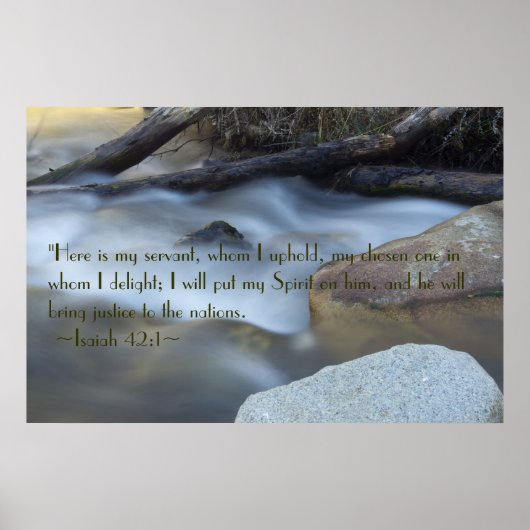 Jesaja 42:1 Poster (Voorkant)