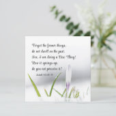 Jesaja 43:18 Ik doe een NIEUW DING Bijbel Kaart (Staand voorkant)