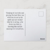 Jesaja 43:18 Ik doe een NIEUW DING Bijbel Verse Briefkaart (Achterkant)