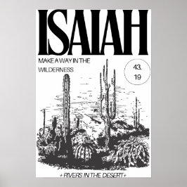 Jesaja 43:19 Maak een Weg Poster