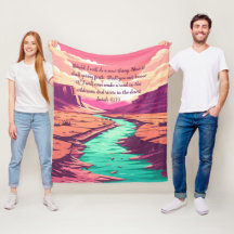 Jesaja 43:19 Vliesdeken Rivier Woestijn